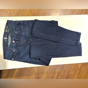7 For All Mankind High waisted skinny jeans